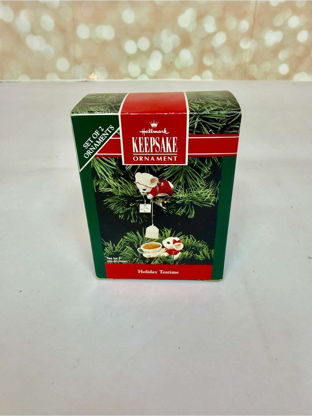 1992 Hallmark “Holiday Tea Time” Christmas Ornament